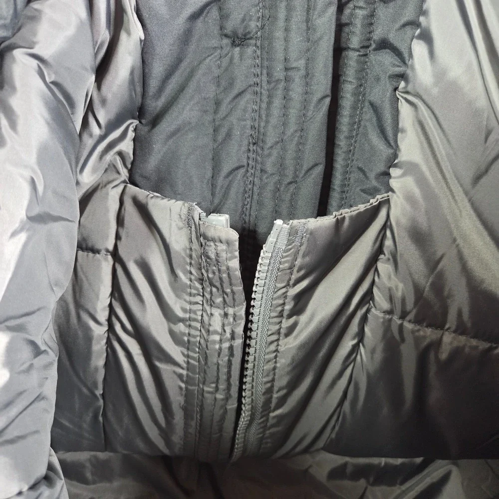 English Laundry Black Hooded Parka Jacket Faux Fur Trim Winter Mens‎ Size XL